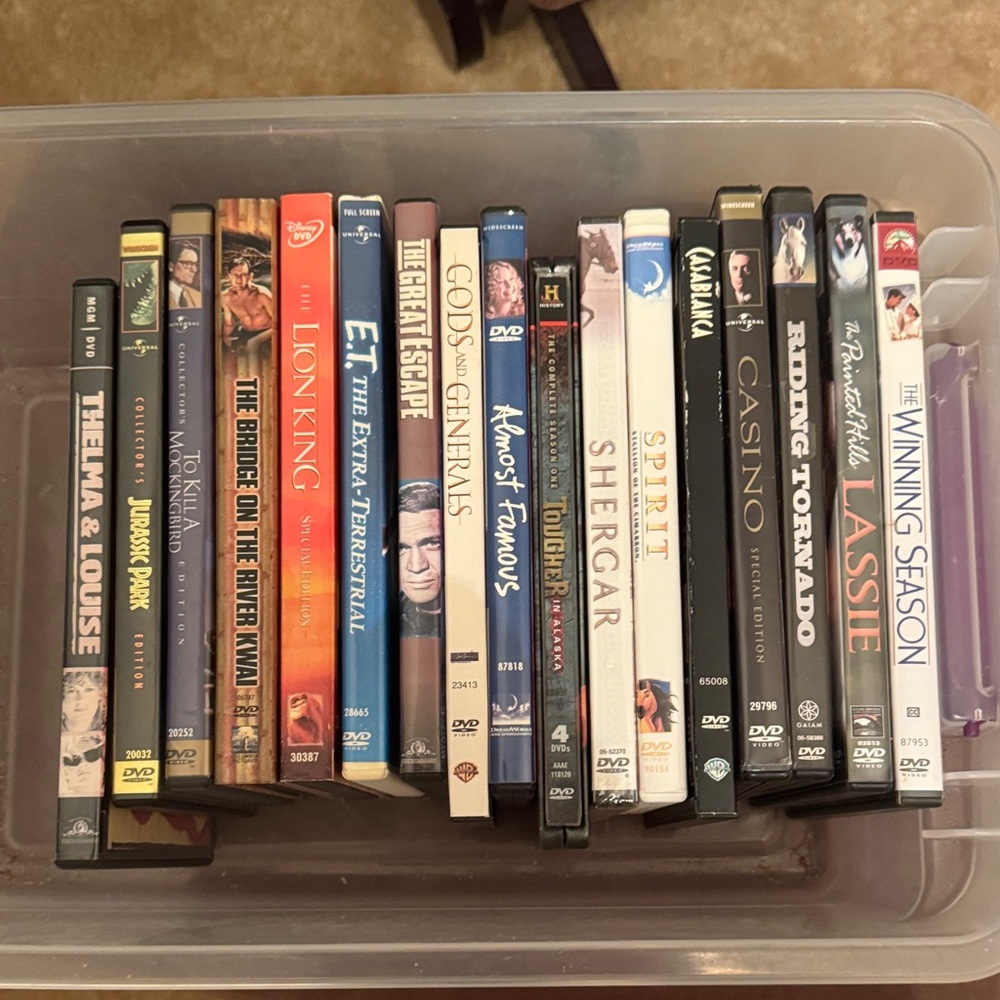 DVDs a variety of 17 DVDs
